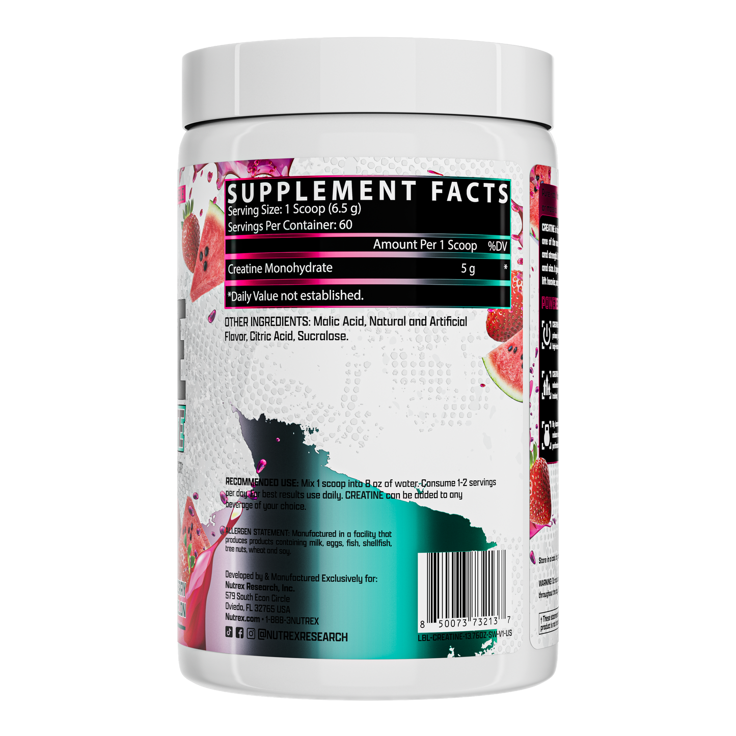 Creatina Monohidrato Strawberry Watermelon – 390 g