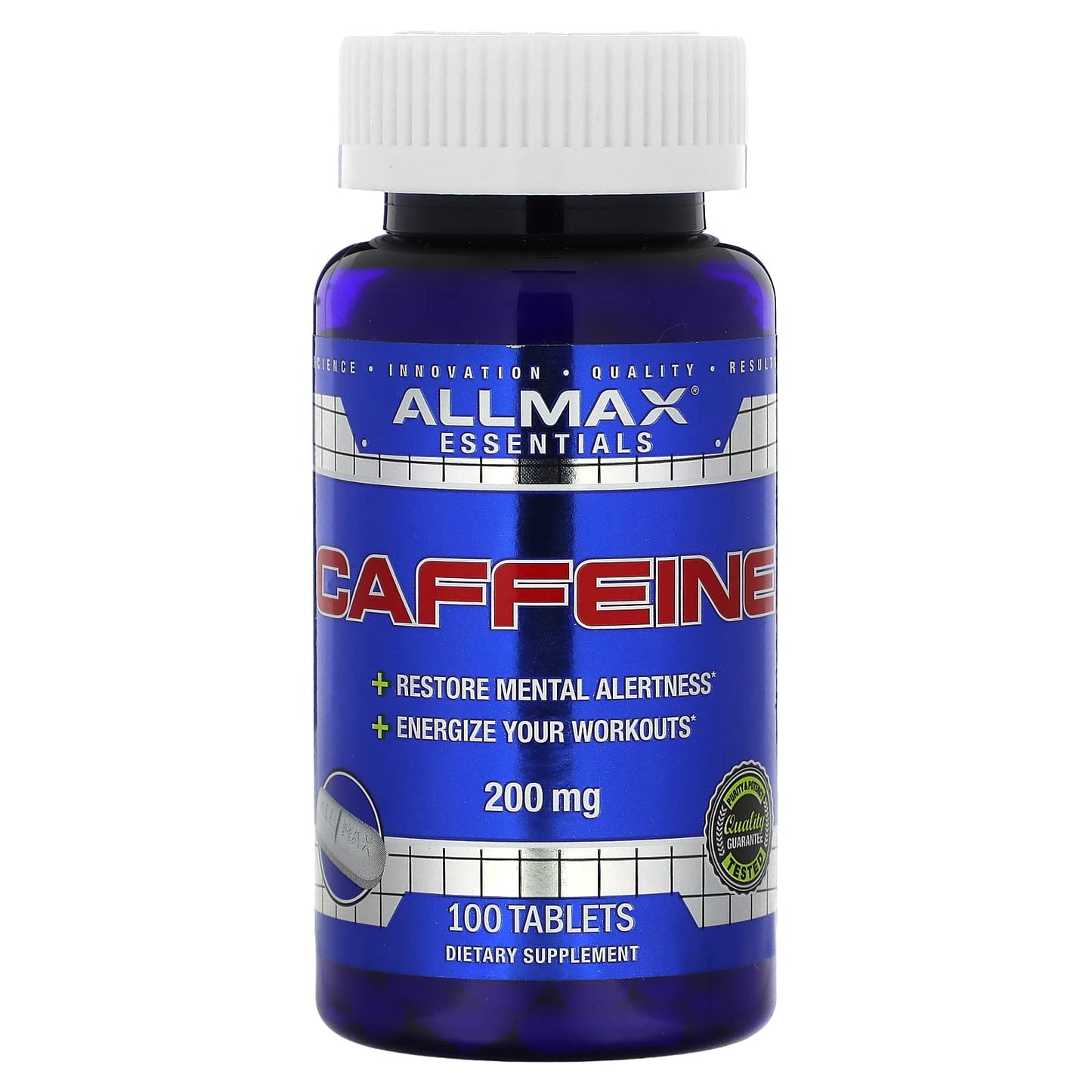 ALLMAX Essentials Cafeína 200 mg – 100 tabletas