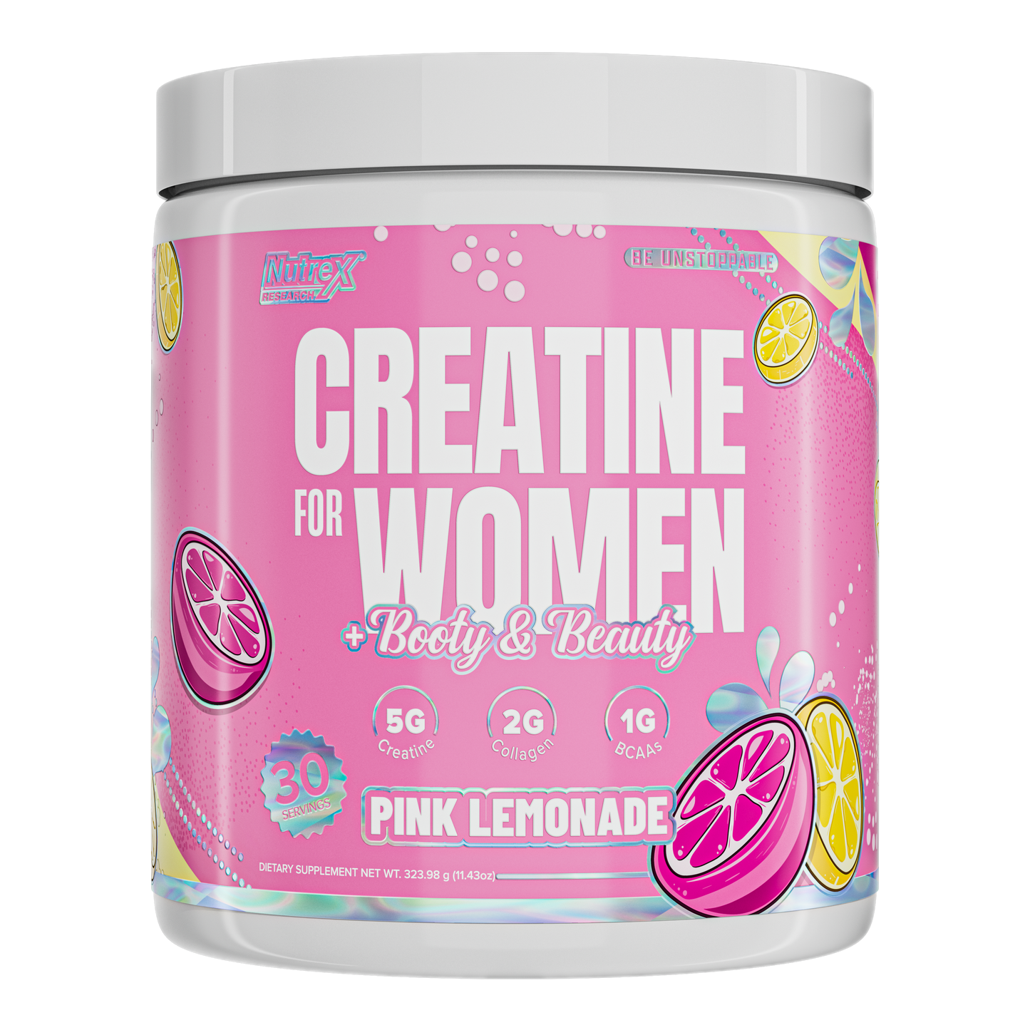 Nutrex Creatina + Colágeno Pink Lemonade – 30 servicios