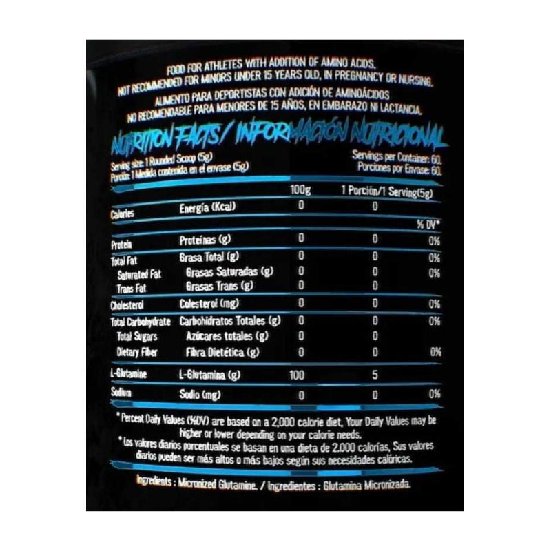 HEXACORE Glutamina Unflavored – 300 g