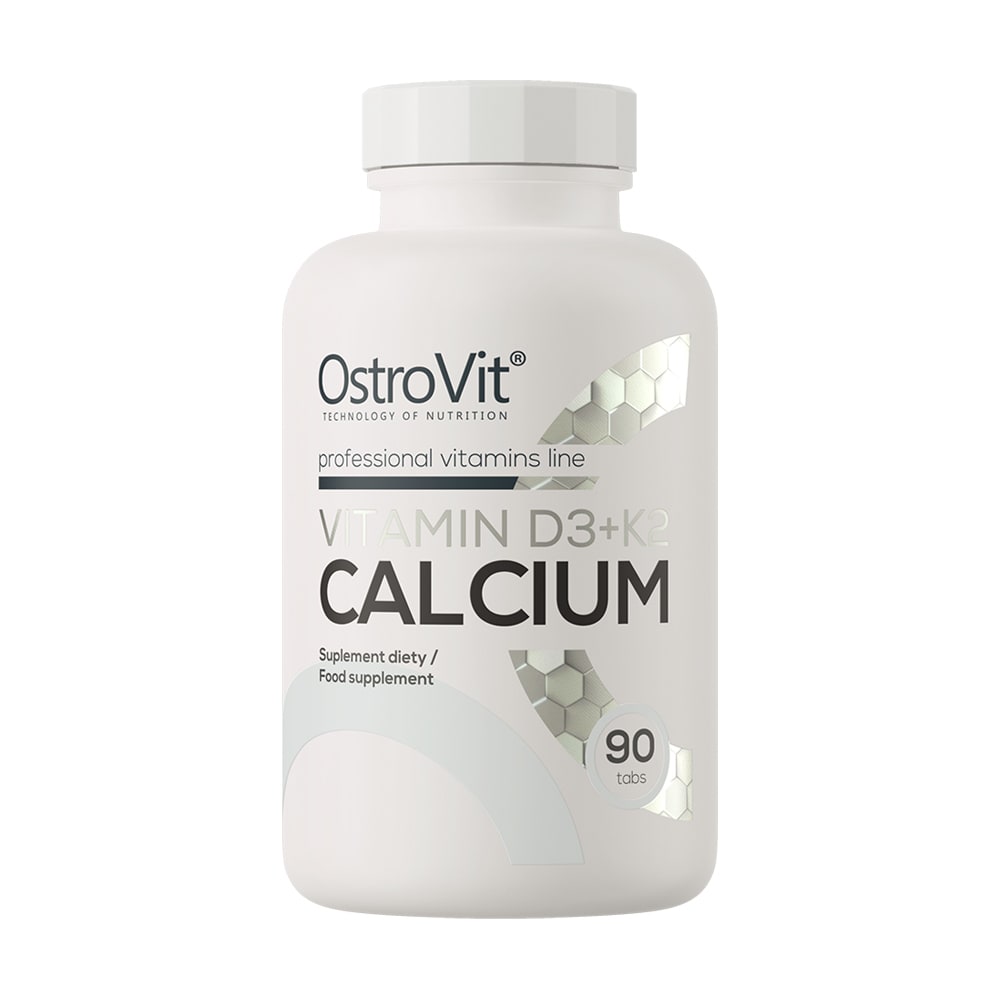 OstroVit Tabletas con Calcio, D3 y K2 – 90 unidades