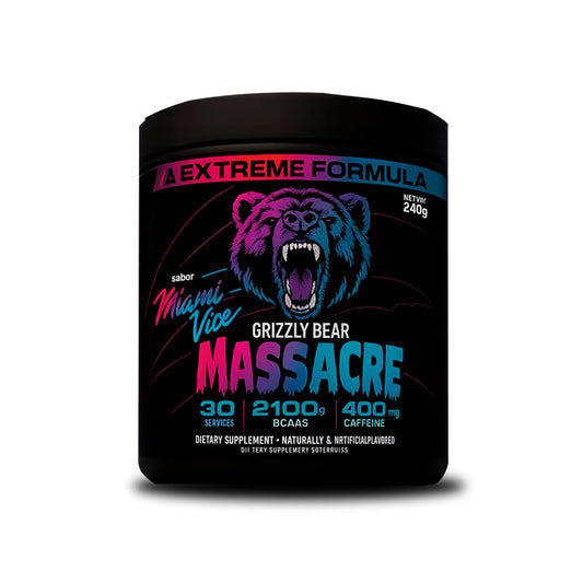 PRE WORKOUT MASACRE MIAMI VICE Grizzly Bear 240Gr